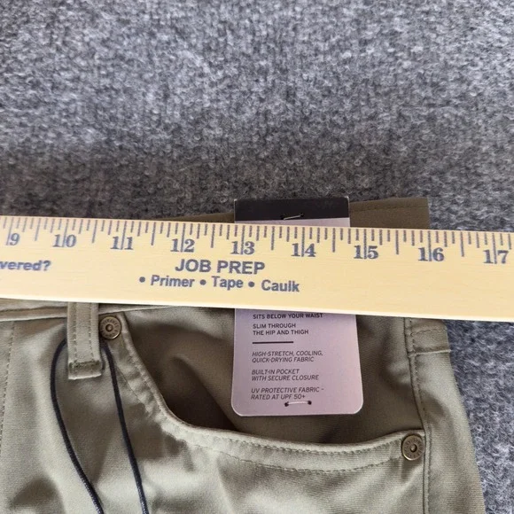 Levi's 511 Slim Tech Pants Stretch Mens 32x34 Green Performance Casual Jeans - Picture 6 of 9